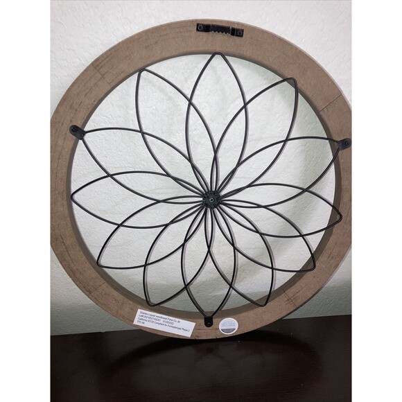 New View Gifts Metal Natural Wood Medallion Wall Art, Brown - Picture 4 of 8